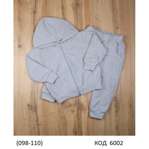 МС Костюм ФЛІС на замку КАПЮШОН  КП-2557      098-110 р 3шт