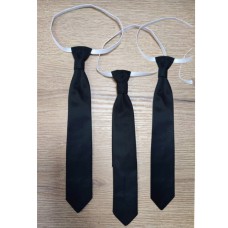 Ukr Краватка-галстук АТЛАС однотон ЧОРНИЙ  3шт