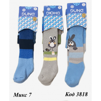 DUNA Колготки махрові дитячі МАЛЮНОК 446 68-74    5(3)  шт