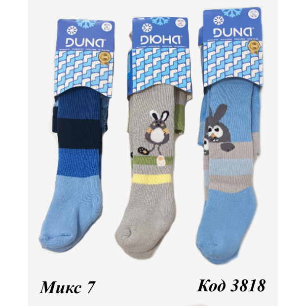 DUNA Колготки махрові дитячі МАЛЮНОК 446 68-74    5(3)  шт