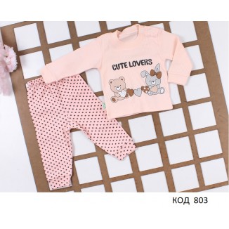 Tr Костюм для дівчинки 2-х нитка ÇILGIN 196  80-98  3 шт.