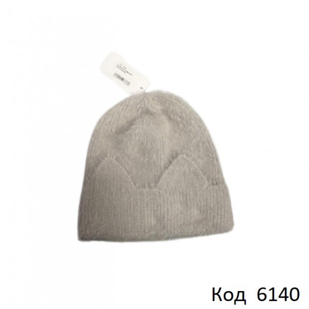 Ukr Шапка в'язана АНГОРА для дівчинки   54-56   5(1)шт