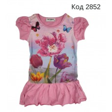 --Tr Туніка для дівчинки короткий рукав TNW 5012 104-128  4 шт