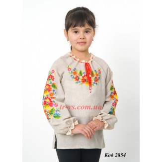 Ukr Вишиванка для дівчинки 4331 машинна вишивка 140-158 4 шт.