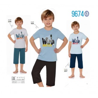 BR Костюм для хлопчика 07-10 (футболка+бриджі)  9674    7-10  4шт.