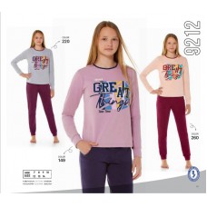 BR Піжама для дівчинки 12,13,14 стрейч/бавовна  9212    12,13,14  3 шт.