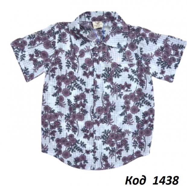 --Ch Сорочка для хлопчика короткий рукав кольорова 20-26(5-8 років)   4 шт.