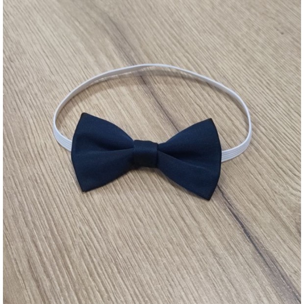 Ukr Краватка-метелик для хлопчика ОДНОТОН АТЛАС КОТОН СИНИЙ  5 шт