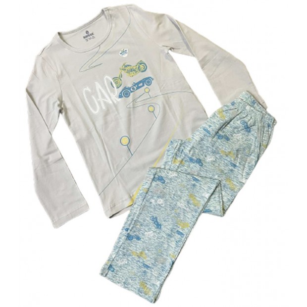 BR Піжама для хлопчика 07-10 стрейч/бавовна  9635    GRI BOYALI(223)сірий однотон 1 шт.