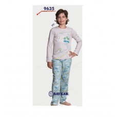 BR Піжама для хлопчика 07-10 стрейч/бавовна  9635    GRI BOYALI(223)сірий однотон 1 шт.