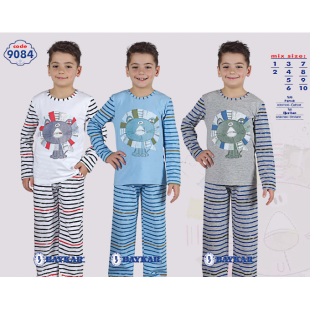 BR Піжама для хлопчика 07-10 стрейч/бавовна  9084    7-10  4 шт.
