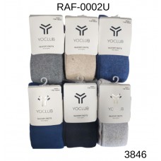 YO  Колготки махра ОДНОТОН  104-110//140-146   6(3) шт