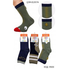 Bross Шкарпетки бавовняні для хлопчика МАЛЮНОК ÇOR-013574 МІКС  12(3)шт.