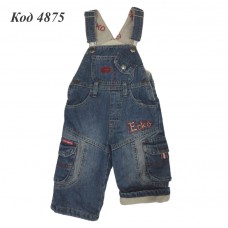 Ch Напівкомбінезон ДЖИНС ECKO 2076  начос (80-104  (R) 5(1)шт