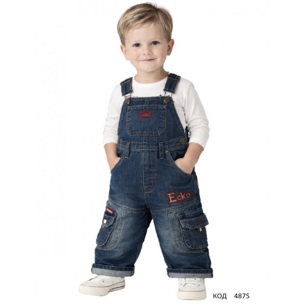 Ch Напівкомбінезон ДЖИНС ECKO 2076  начос (80-104  (R) 5(1)шт