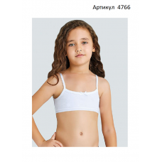 BR Топ для дівчинки 4766,01   БІЛИЙ  06,07.  12(6) шт.