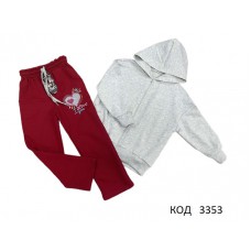 Ukr Костюм трикотажний для дівчинки MirNos 104,116,128    3шт.