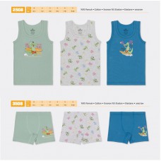 BR Набір6 білизни для хлопчика(майка+боксери) 2508/3508   6(3)шт.