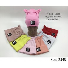 Viva Шапка подвійна для дівчинки N-90508  50-52    5шт
