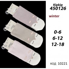 ArtiKatamino Шкарпетки махрові для дівчинки ясельні  РЕЗИНКА 450126  МІКС 0-6/12-18  12(3) шт.