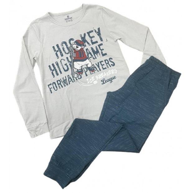 BR Піжама для хлопчика 07-10 стрейч/бавовна  9788    KUM GRI (167) сірий1 шт.