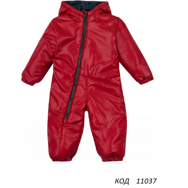 ЛяЛя Комбінезон плащівка синтепон  Відкриті ніжки для хлопчика 8ПЛ067(3-25) ЧЕРВОНИЙ  86,92,98 1 шт.