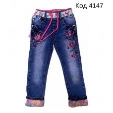 Ch Штани для дівчинки ДЖИНС CowDing828    16-20 5 р.