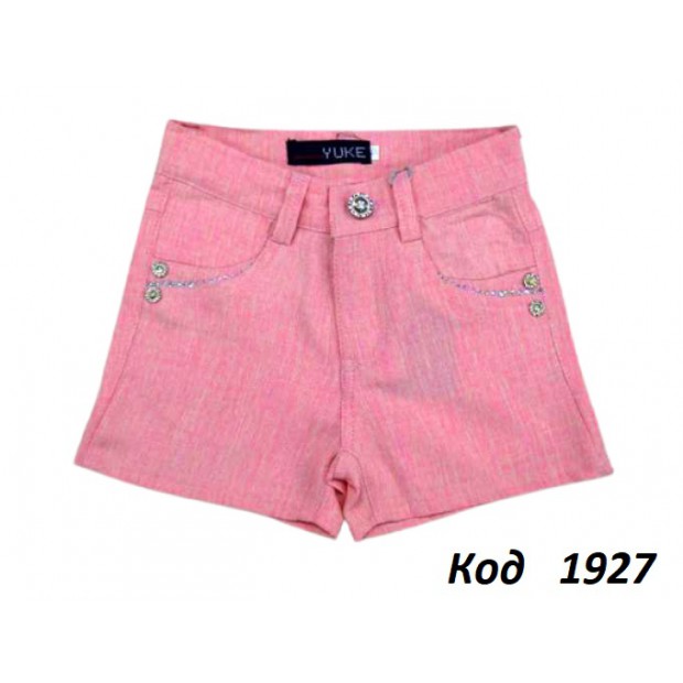 ,Ch Шорти для дівчинки Yuke льон 17-21  5шт