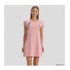 BR Нічна сорочка 07-10 короткий рукав  9292 KOYU SOMON(515)темний-персик 1 шт.