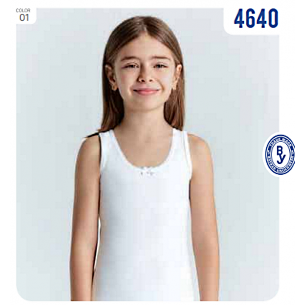 BR Майка для дівчинки 4640.01 БІЛИЙ    06,07   6(3) шт.