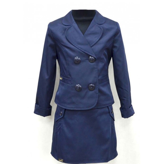 Suzie Км 116-140меморіКОСТЮМ Піджак "Саманта" (2180) + Спідниця синій116-140 5 р.