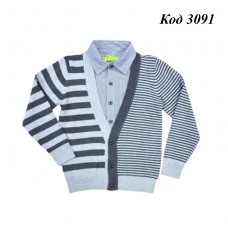 Ch Кофта-обманка для хлопчика Xiaofeihu (9,11,13,15,17)(110,116,122,128,134) 5шт.