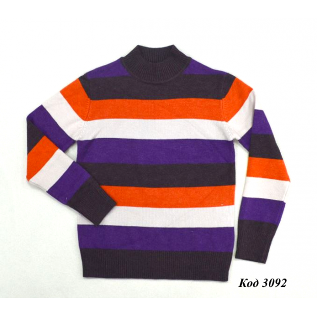 ,Ch Гольф-стійка для хлопчика Xiaofeihu в смужку (110-134)   5 шт