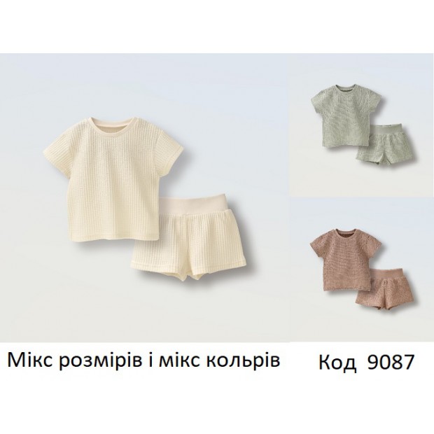 LtAn Костюм футболка та шорти (вафелька жакард)  74-98 5 шт.