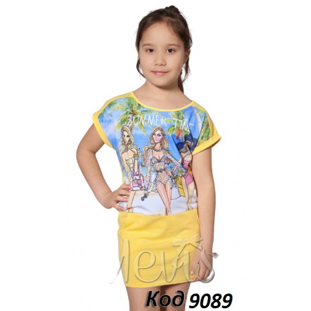 .Mevis Туніка літня для дівчинки 1439  122-146  5шт