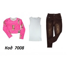 Tr Костюм для дівчинки (Кофта+штани вельвет)  116-134  .4шт.