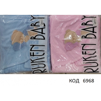 Tr Рушник куточок+рукавичка махра RukenBaby 275  70х70 см. 1 шт.