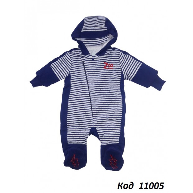 ЛяЛя Комбінезон 2-х нитка синтепон на трикотажі для хлопчика 8ДВ033(5-76) 62,68,74 1 шт.