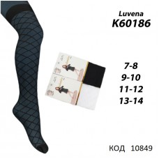 ArtiKatamino Колготки капронові 95%ПА,5%Ел ПОЛОВИНКИ К60186  ЧОРНИЙ   6(1) шт.