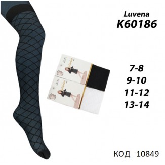 ArtiKatamino Колготки капронові 95%ПА,5%Ел ПОЛОВИНКИ К60186  ЧОРНИЙ   6(1) шт.