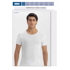 BR Футболка чоловіча 1003.01  БІЛИЙ   6(1) шт.