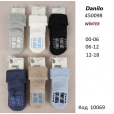 ArtiKatamino Шкарпетки махрові для хлопчика ясельні СИЛІКОН 450098  МІКС 6-12/18-24  12(3) шт.