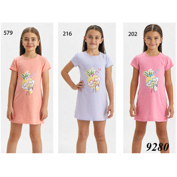 BR Нічна сорочка 03-06 короткий рукав  9280   3-6   4 шт.