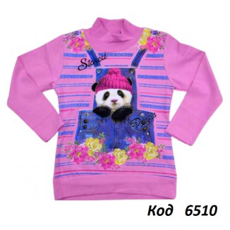 Tr Реглан-стійка для дівчинки начос Lily 7140  92-128 4(3) шт