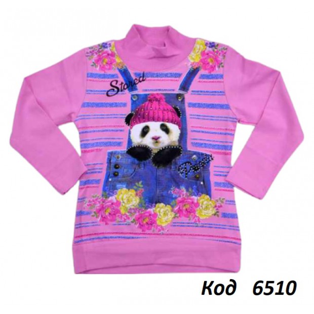 Tr Реглан-стійка для дівчинки начос Lily 7140  92-128 4(3) шт