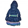 Ch Куртка для дівчинки синтапон на хутрі "Орнамент". 104;110;116;122 синій 4(1)шт .