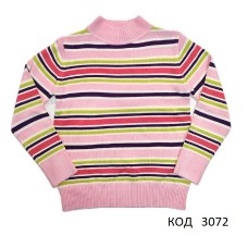 ,Ch Гольф-стійка для дівчинки Xiaofeihu в смужку (110-134)   5 шт