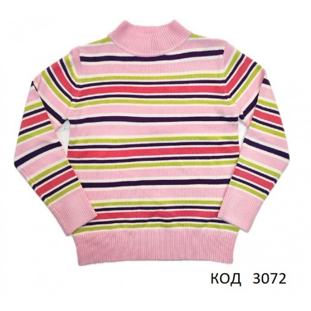 ,Ch Гольф-стійка для дівчинки Xiaofeihu в смужку (110-134)   5 шт