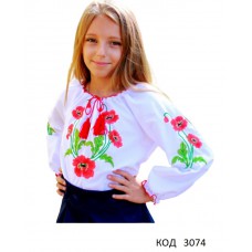 Ukr Вишиванка для дівчинки машинна вишивка  122,128,134 МАК   5(3) шт.