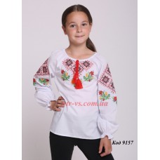 Ukr Вишиванка для дівчинки 4334 машинна вишивка 110-134 5 шт.